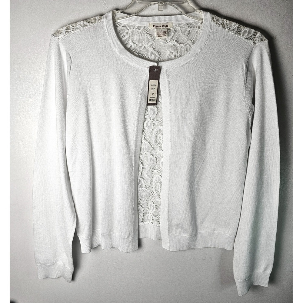 white lace cardigan